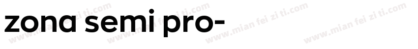 zona semi pro字体转换